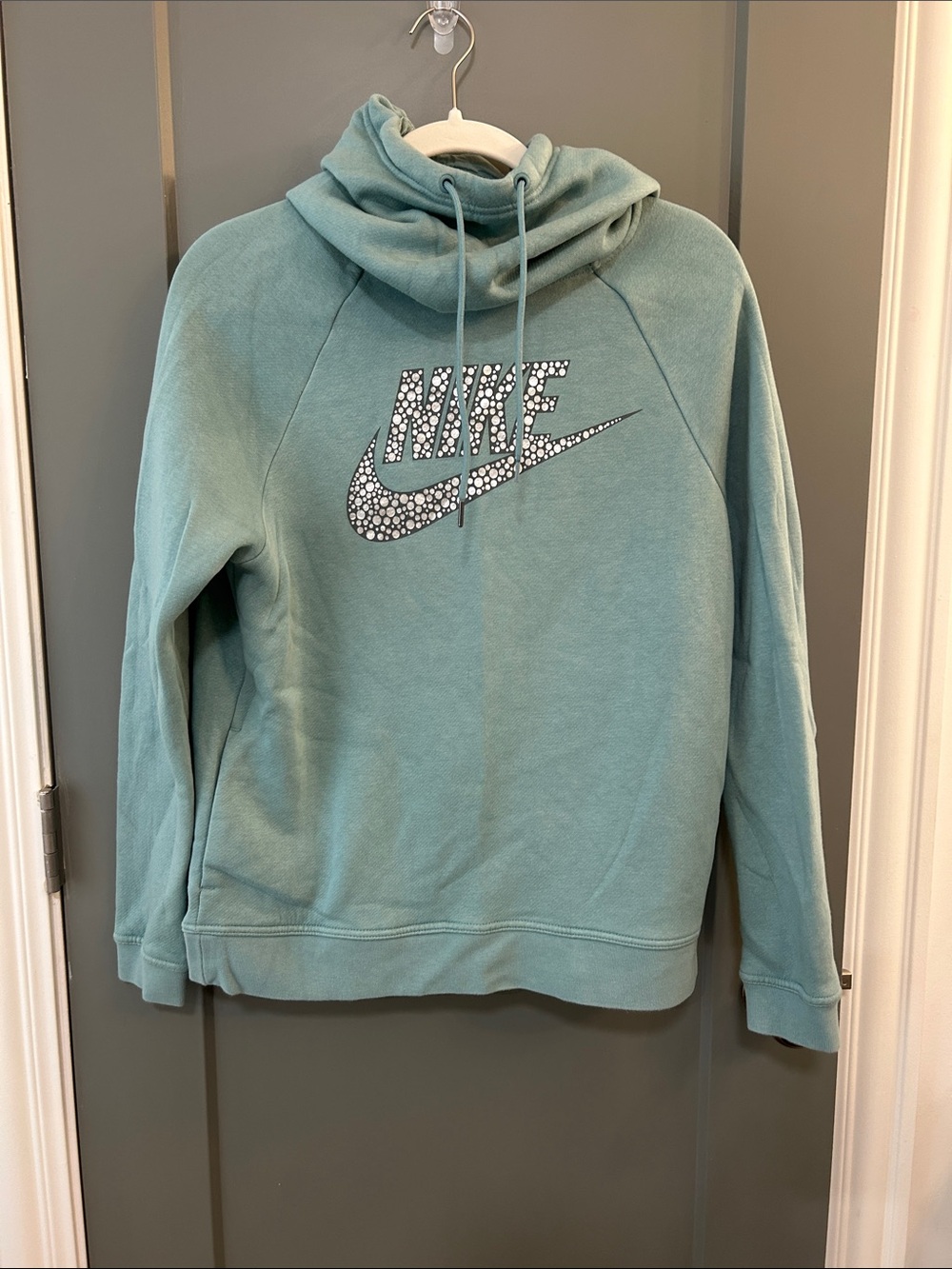 Nike Women's Seafoam Cowl Neck Pullover Sweatshirt size medium